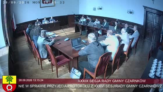 XXXIX SESJA RADY GMINY CZARNKÓW