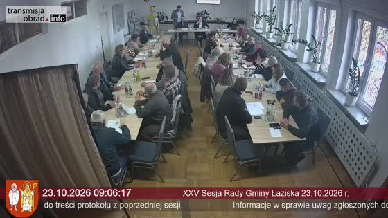 XXV Sesja Rady Gminy Łaziska 23.10.2026 r.