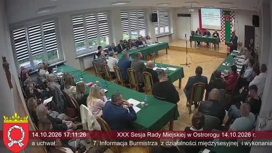 XXX Sesja Rady Miejskiej w Ostrorogu 14.10.2026 r.