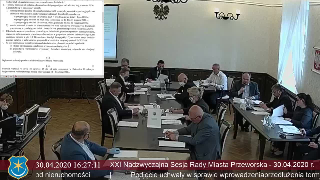 XXI Nadzwyczajna Sesja Rady Miasta Przeworska