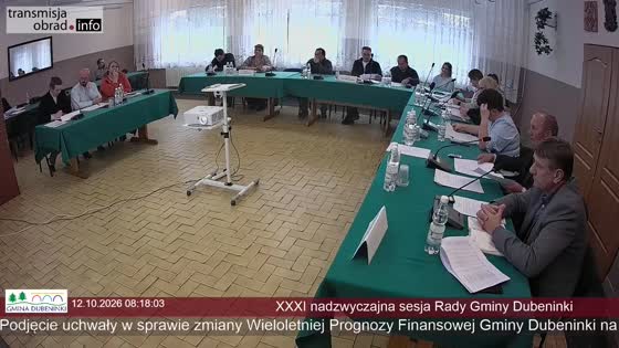 XXXI nadzwyczajna sesja Rady Gminy Dubeninki