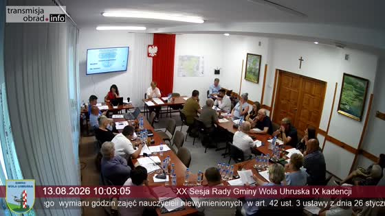 XX Sesja Rady Gminy Wola Uhruska IX kadencji