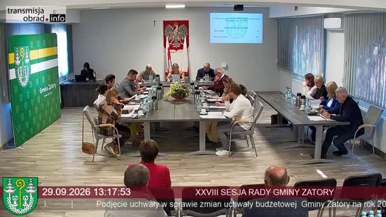 XXVIII SESJA RADY GMINY ZATORY