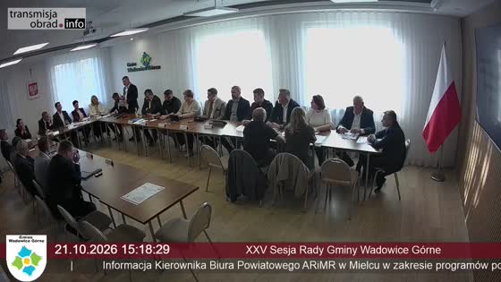 XXV Sesja Rady Gminy Wadowice Górne