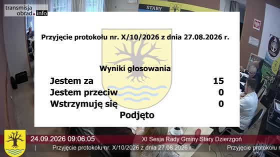 XI Sesja Rady Gminy Stary Dzierzgoń