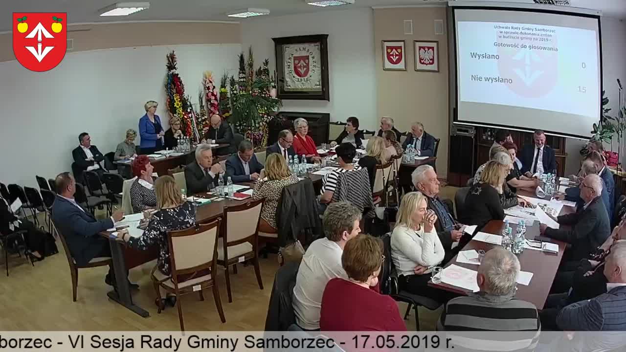 VI Sesja Rady Gminy Samborzec - 17.05.2019 r.