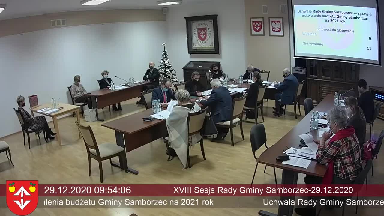 XVIII Sesja Rady Gminy Samborzec - 29.12.2020 r.