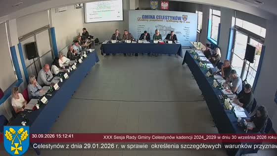XXX Sesja Rady Gminy Celestynów kadencji 2024_2029 w dniu 30 września 2026 roku