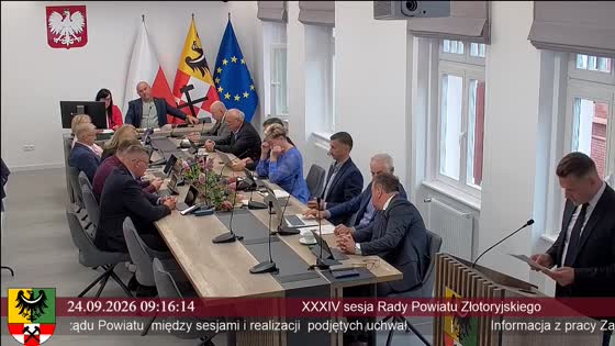 XXXIV sesja Rady Powiatu Złotoryjskiego