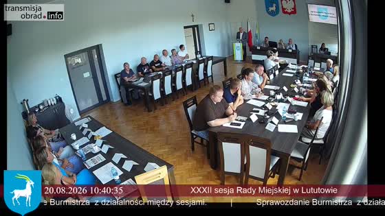 XXXII sesja Rady Miejskiej w Lututowie
