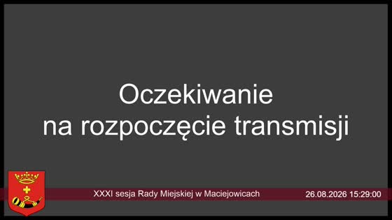 XXXI sesja Rady Miejskiej w Maciejowicach