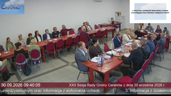 XXII Sesja Rady Gminy Ceranów z dnia 30 września 2026 r.