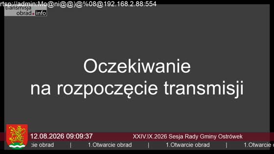 XXIV.IX.2026 Sesja Rady Gminy Ostrówek
