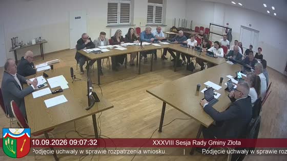 XXXVIII Sesja Rady Gminy Złota