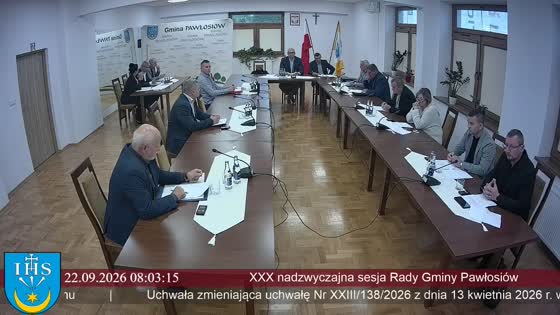XXX nadzwyczajna sesja Rady Gminy Pawłosiów