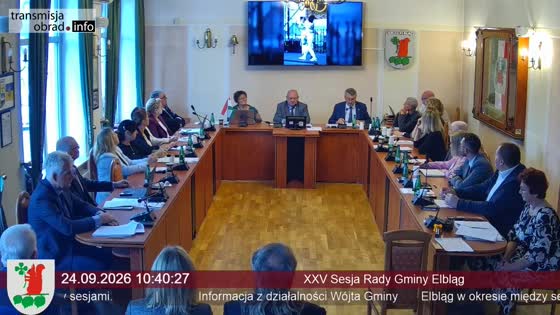 XXV Sesja Rady Gminy Elbląg