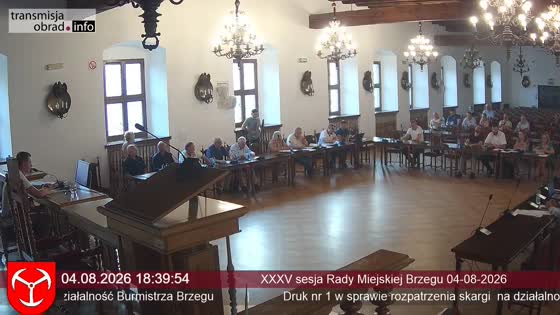 XXXV sesja Rady Miejskiej Brzegu 04-08-2026