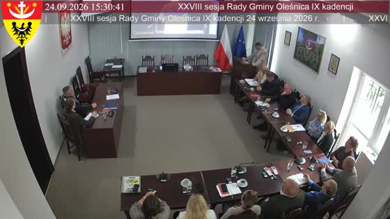 XXVIII sesja Rady Gminy Oleśnica IX kadencji