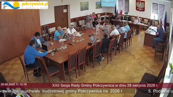XXII Sesja Rady Gminy Pokrzywnica w dniu 28 sierpnia 2026 r.