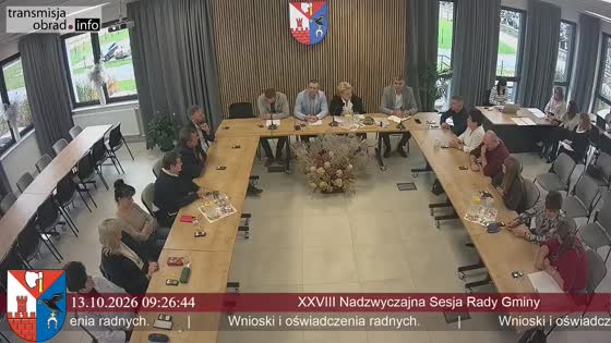 XXVIII Nadzwyczajna Sesja Rady Gminy