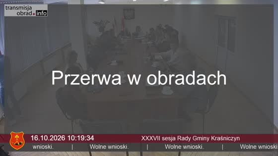 XXXVII sesja Rady Gminy Kraśniczyn