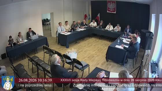 XXXVII sesja Rady Miejskiej Trzemeszna w dniu 26 sierpnia 2026 roku