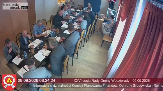 XXVI sesja Rady Gminy Wodzierady - 09.09.2026