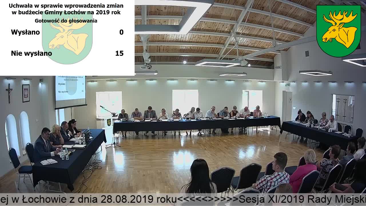 Sesja XI/2019 Rady Miejskiej w Łochowie