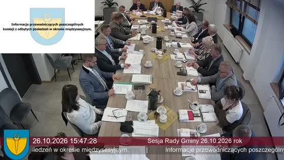 Sesja Rady Gminy 26.10.2026 rok