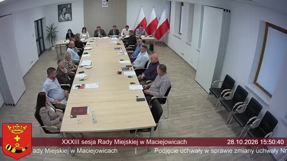XXXIII sesja Rady Miejskiej w Maciejowicach