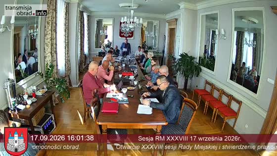 XXXVIII sesja Rady Miejskiej