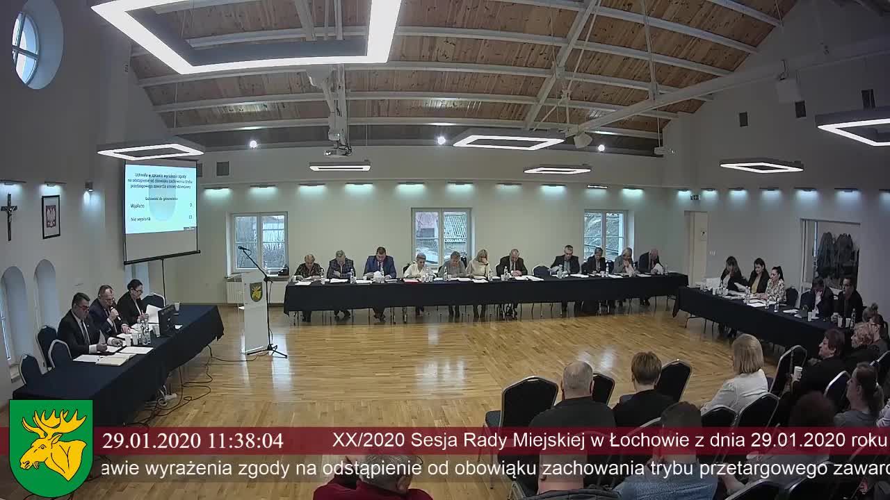 Sesja XX/2020 Rady Miejskiej w Łochowie