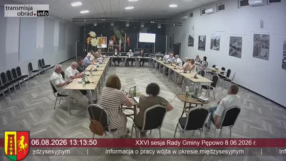 XXVI sesja Rady Gminy Pępowo 6.08.2026 r.