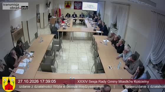 XXXIV Sesja Rady Gminy Miastków Kościelny