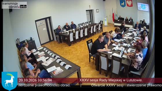 XXXV sesja Rady Miejskiej w Lututowie.