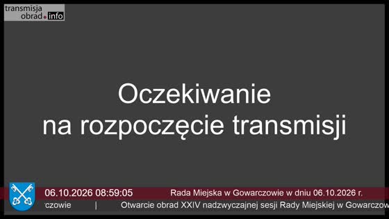 Rada Miejska w Gowarczowie w dniu 06.10.2026 r.