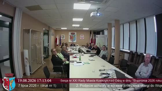 Sesja nr XXI Rady Miasta Kostrzyn nad Odrą w dniu 19 sierpnia 2026 roku