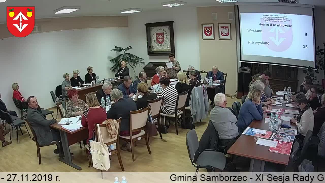 XI Sesja Rady Gminy Samborzec – 27.11.2019 r.