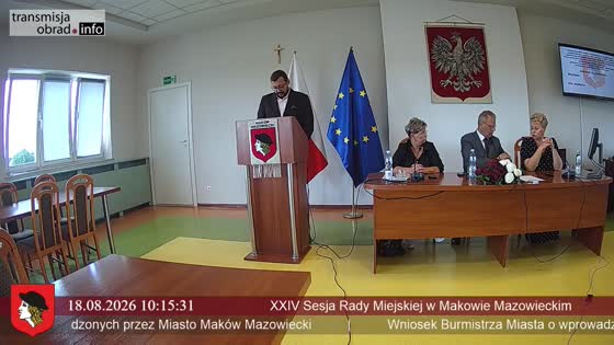 XXIV Sesja Rady Miejskiej w Makowie Mazowieckim