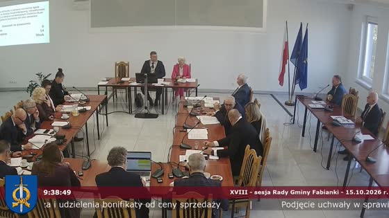 XVIII - sesja Rady Gminy Fabianki - 15.10.2026 r.