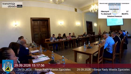 Sesja Rady Miasta Zgorzelec 29.09.2026
