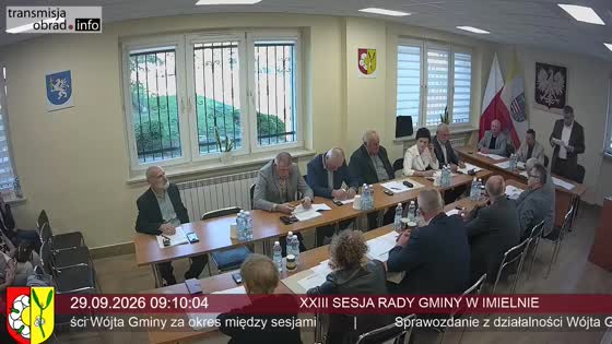 XXIII SESJA RADY GMINY W IMIELNIE