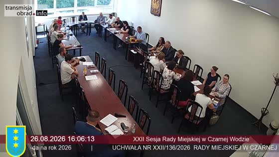 XXII Sesja Rady Miejskiej w Czarnej Wodzie