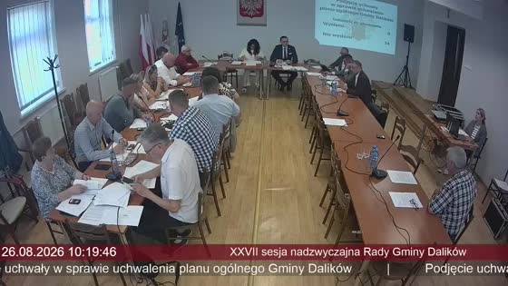 XXVII sesja nadzwyczajna Rady Gminy Dalików