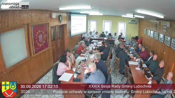 XXXIX Sesja Rady Gminy Lubochnia