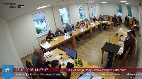 XXVII sesja Rady Gminy Płoniawy-Bramura