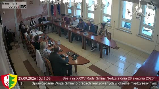 Sesja nr XXXV Rady Gminy Nędza z dnia 28 sierpnia 2026r.