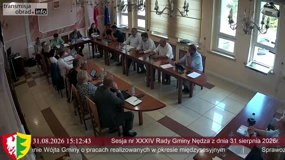 Sesja nr XXXIV Rady Gminy Nędza z dnia 31 sierpnia 2026r.