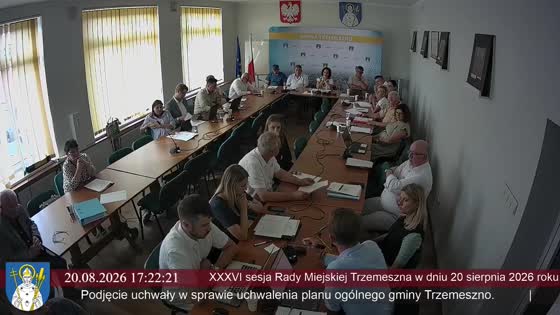 XXXVI sesja Rady Miejskiej Trzemeszna w dniu 20 sierpnia 2026 roku