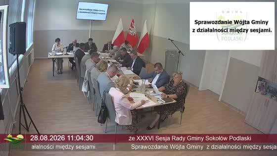 że XXXVI Sesja Rady Gminy Sokołów Podlaski